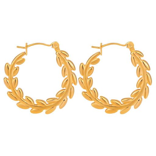 Leafs minđuše | 18K pozlata | Nerđajući čelik 89233-0 - [variant_title] - Minđuše | Contessa Moda