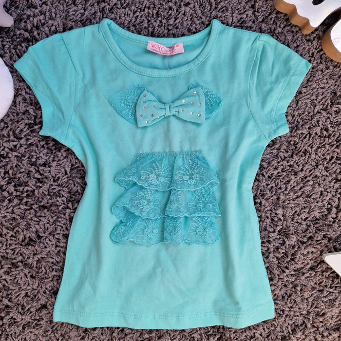Majica za devojčice Dunja-Majica za devojčice-Tara Kids-Mint-7 god-Contessa