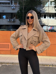 Mantil Klara - kamel | Contessa Moda