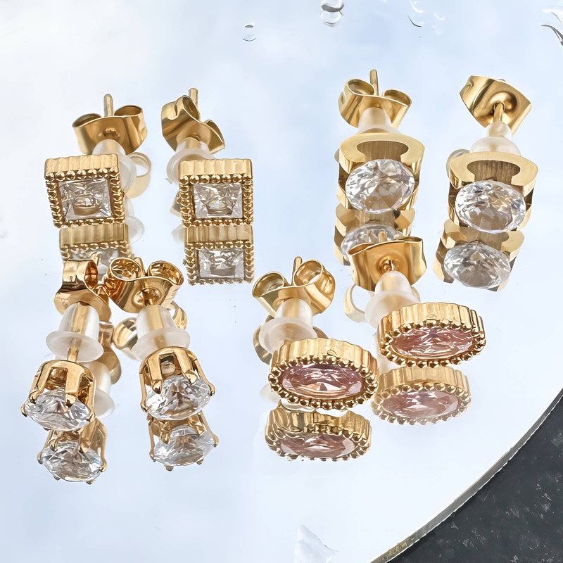 Minđuše |18K pozlata| Nerđajući čelik 88237-0 - [variant_title] - Minđuše | Contessa Moda