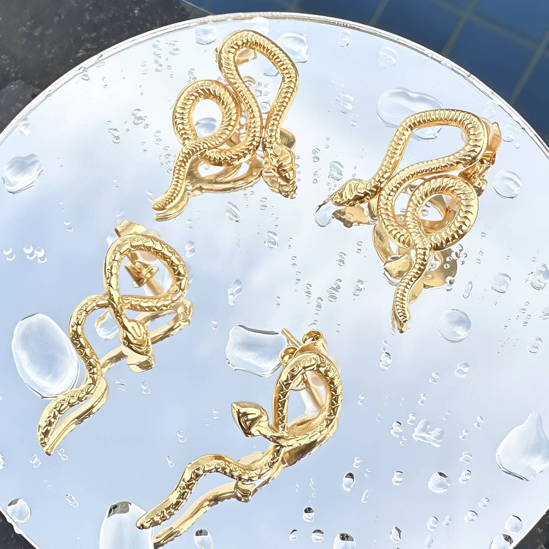 Snakes minđuše | 18K pozlata | Nerđajući čelik 89230-0 - [variant_title] - Minđuše | Contessa Moda