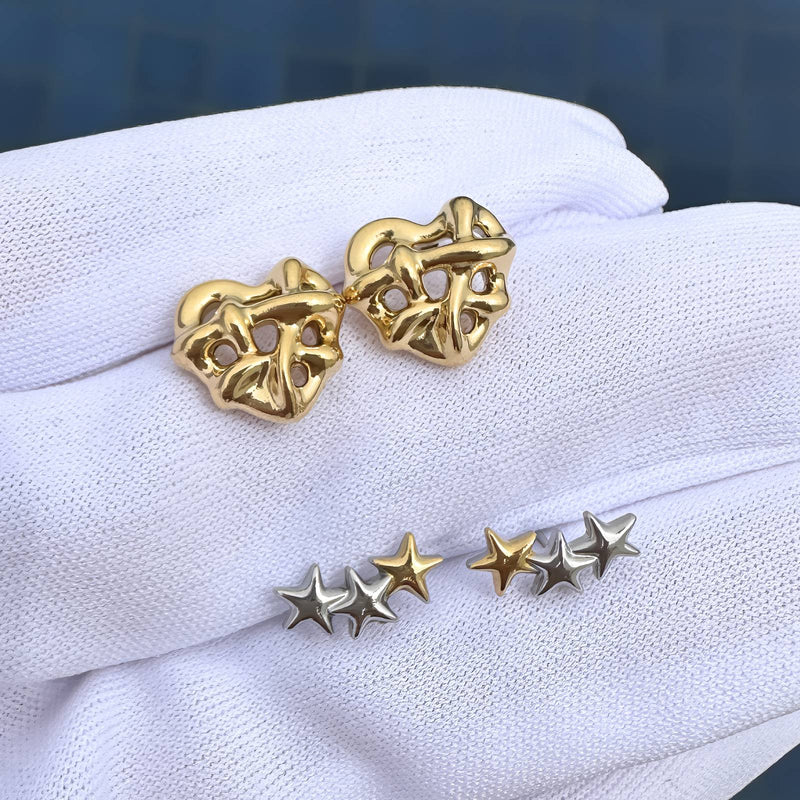 Stars minđuše | 18K pozlata | Nerđajući čelik 88350-0 - [variant_title] - Minđuše | Contessa Moda