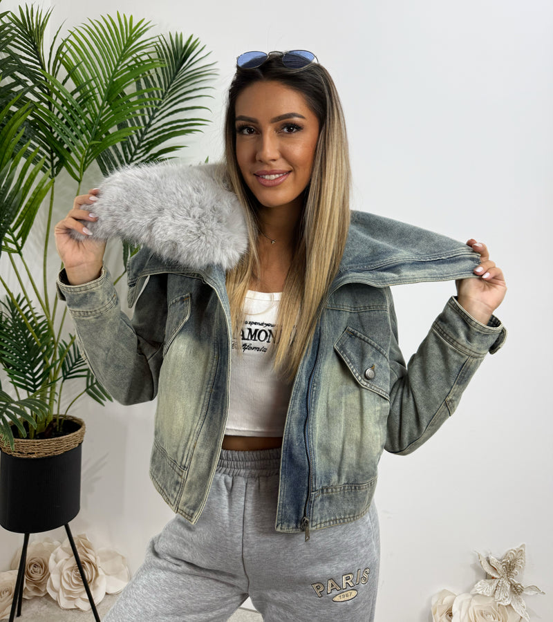 Teksas jakna Irena | Contessa Moda