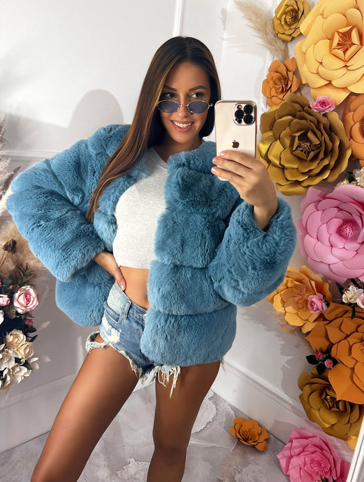 Ženska kratka bunda dugi rukavi Sara 2022