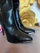 Ženske crne plitke lakovane čizme na štiklu 2022 Contessa Moda